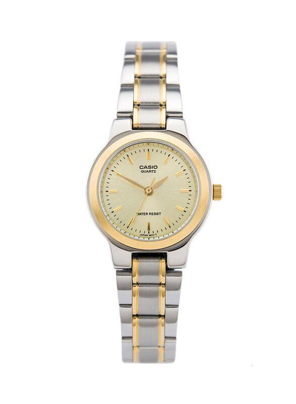 Casio Analog Wrist Watch for Women with Stainless Steel Band, Water Resistant, LTP-1131G-9ARDF, Silver/Gold-Beige
Casio Analog Wrist Watch for Women with Stainless Steel Band, Water Resistant, LTP-1131G-9ARDF, Silver/Gold-Beige