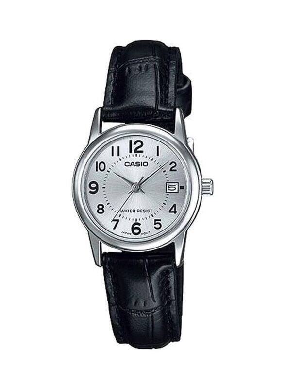 Casio Dress Analog Watch for Women with Leather Band, Water Resistant, LTP-V002L-7BUDF, Black-Silver
Casio Dress Analog Watch for Women with Leather Band, Water Resistant, LTP-V002L-7BUDF, Black-Silver