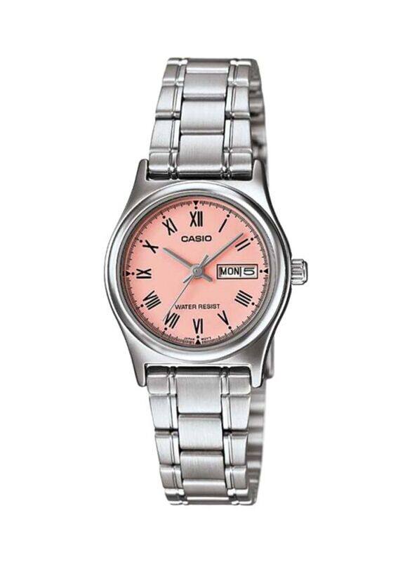 Casio Dress Analog Watch for Women with Stainless Steel Band, Water Resistant, LTP-V006D-4BUDF, Silver-Pink
Casio Dress Analog Watch for Women with Stainless Steel Band, Water Resistant, LTP-V006D-4BUDF, Silver-Pink