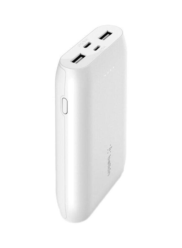Belkin 10000mAh Powerful Boostcharge USB-C Powerbank 15W with USB-A to USB-C Cable, White
Belkin 10000mAh Powerful Boostcharge USB-C Powerbank 15W with USB-A to USB-C Cable, White