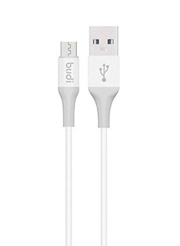 Budi 1.2-Meter Micro USB Charging Data Cable, USB to Micro USB, for Smartphones/Tablets, White/Grey
Budi 1.2-Meter Micro USB Charging Data Cable, USB to Micro USB, for Smartphones/Tablets, White/Grey