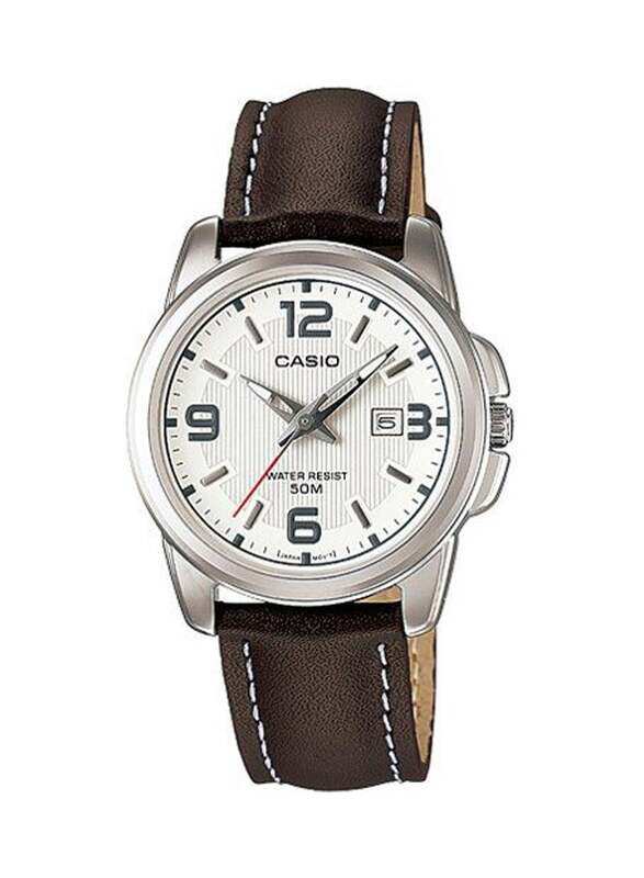 Casio Enticer Analog Watch for Women with Leather Band, Water Resistant, LTP-1314L-7AVDF, Black-White
Casio Enticer Analog Watch for Women with Leather Band, Water Resistant, LTP-1314L-7AVDF, Black-White