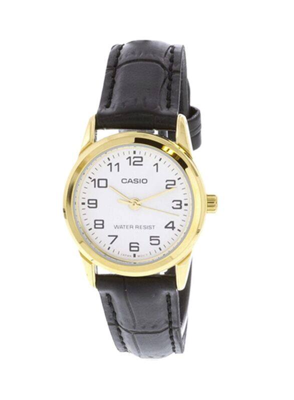 Casio Analog Watch for Women with Leather Band, Water Resistant, LTPV001GL-7B, Black-White
Casio Analog Watch for Women with Leather Band, Water Resistant, LTPV001GL-7B, Black-White