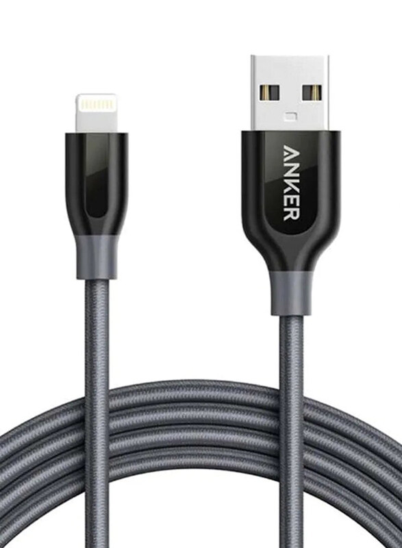 Anker 1.8-Meter Powerline Lightning Charging Cable, Lightning to USB Type C for Smartphone/Tablets, A8122HA2, Grey
Anker 1.8-Meter Powerline Lightning Charging Cable, Lightning to USB Type C for Smartphone/Tablets, A8122HA2, Grey