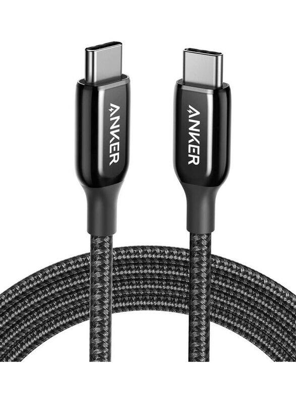 Anker 6 Feet Powerline+ III USB-IF Certified 60W Charging Cable, USB Type-C to USB Type-C for Smartphone & Tablets, A8863H11, Black
Anker 6 Feet Powerline+ III USB-IF Certified 60W Charging Cable, USB Type-C to USB Type-C for Smartphone & Tablets, A8863H11, Black