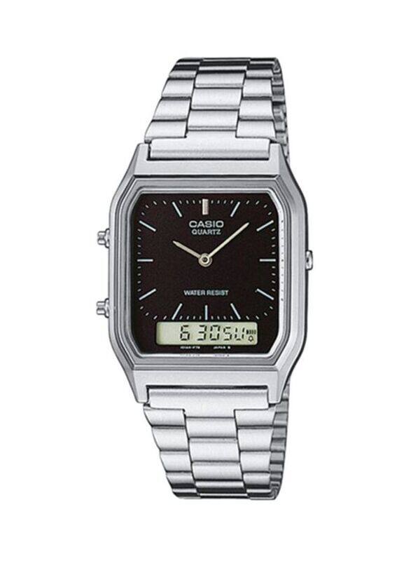 Casio Vintage Series Analog + Digital Watch for Men with Stainless Steel Band, Water Resistant & Chronograph, AQ-230A-1DMQ (CN), Silver/Multicolour
Casio Vintage Series Analog + Digital Watch for Men with Stainless Steel Band, Water Resistant & Chronograph, AQ-230A-1DMQ (CN), Silver/Multicolour