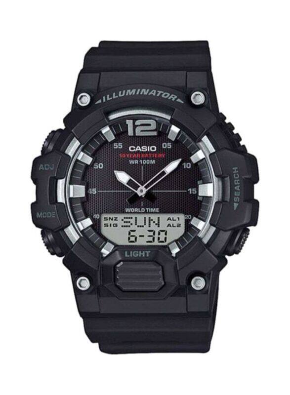 Casio Analog + Digital Watch for Men with Resin Band, Water Resistant, Black/Multicolour
Casio Analog + Digital Watch for Men with Resin Band, Water Resistant, Black/Multicolour