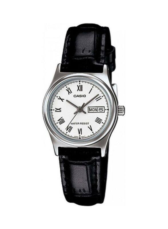 Casio Analog Watch for Women with Leather Band, Water Resistant, LTP-V006L-7BUDF, Black-White
Casio Analog Watch for Women with Leather Band, Water Resistant, LTP-V006L-7BUDF, Black-White
