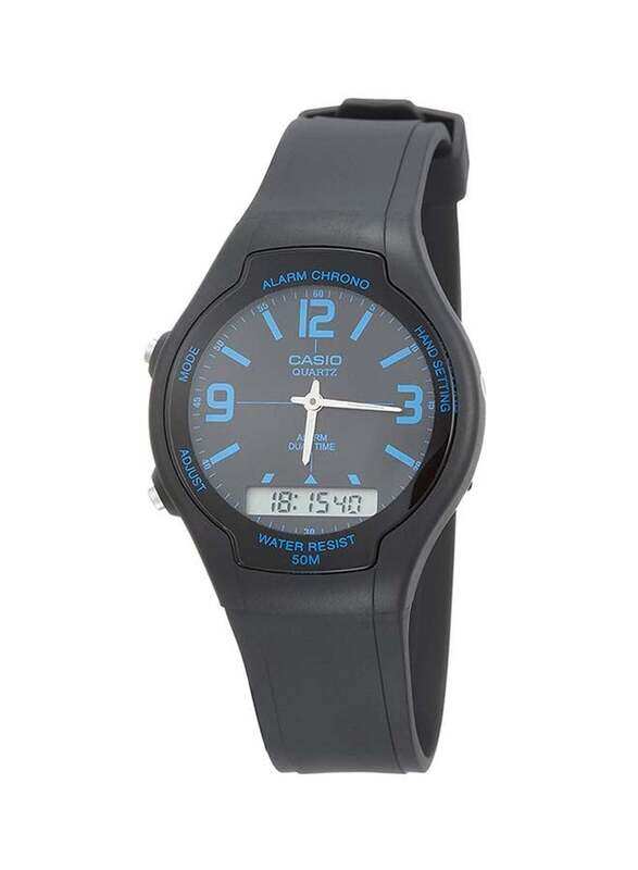 Casio Youth Analog + Digital Watch for Women with Resin Band, Water Resistant, AW-90H-2BVDF, Black
Casio Youth Analog + Digital Watch for Women with Resin Band, Water Resistant, AW-90H-2BVDF, Black