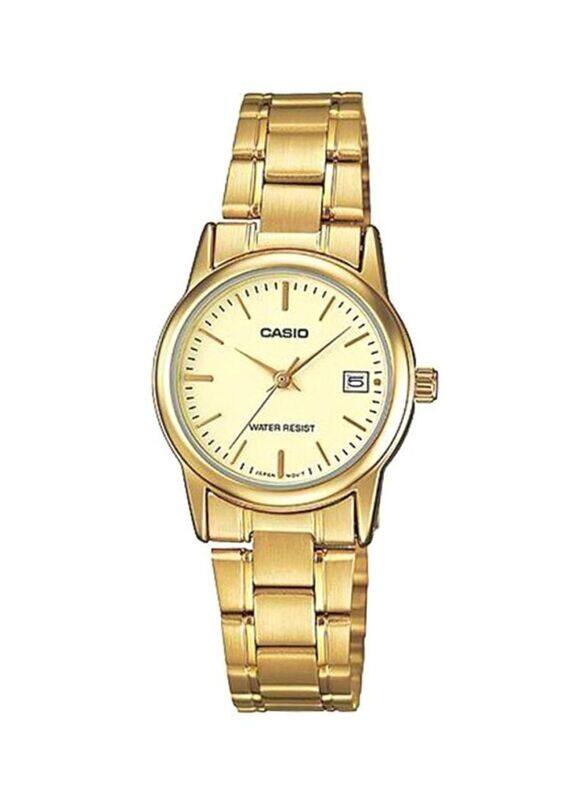 Casio Analog Watch for Women with Stainless Steel Band, Water Resistant, LTP-V002G-9A, Gold
Casio Analog Watch for Women with Stainless Steel Band, Water Resistant, LTP-V002G-9A, Gold