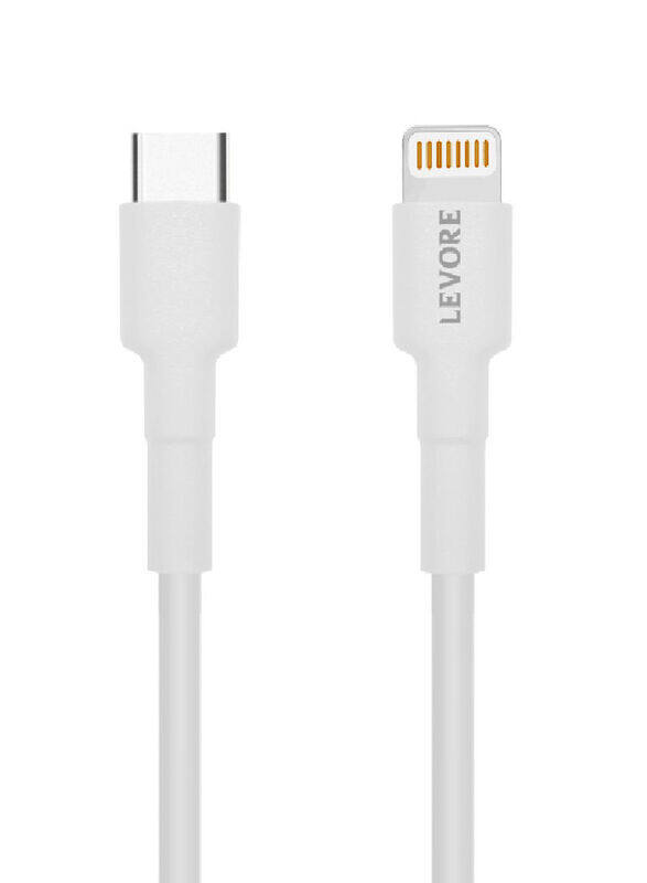 Levore 1-Meter Lightning Cable, USB Type-C to Lightning for Apple Devices, White
Levore 1-Meter Lightning Cable, USB Type-C to Lightning for Apple Devices, White