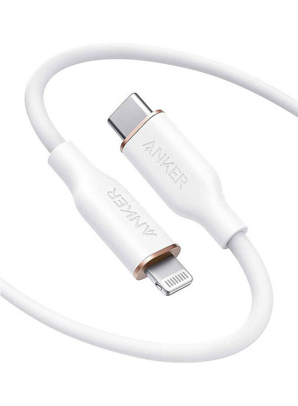 Anker 3-Feet PowerLine III Flow Lightning Cable, USB Type-C to Lightning for Smartphones/Tablets, A8662H21, White
Anker 3-Feet PowerLine III Flow Lightning Cable, USB Type-C to Lightning for Smartphones/Tablets, A8662H21, White