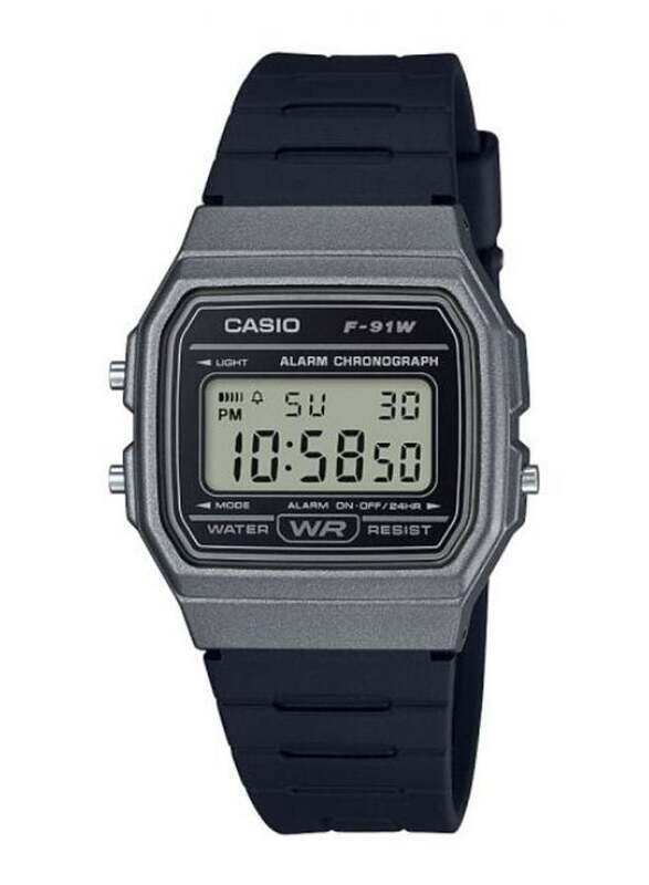 Casio Classic Edifice Digital Watch for Men with Resin Band, Water Resistant, F-91WM-1BDF, Black-Grey
Casio Classic Edifice Digital Watch for Men with Resin Band, Water Resistant, F-91WM-1BDF, Black-Grey