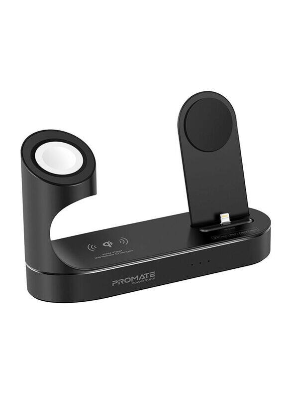 Promate All-In-1 Powerstate Charging Dock 20 Watts Power Delivery & 10 Watts Wireless Charging Pad, Black
Promate All-In-1 Powerstate Charging Dock 20 Watts Power Delivery & 10 Watts Wireless Charging Pad, Black