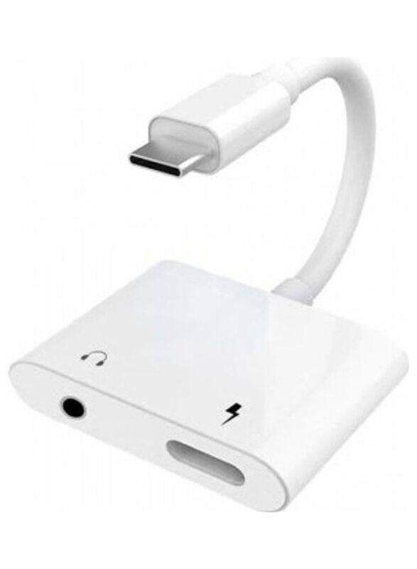Earldom 10-Centimeter Plug and Play 2 in 1 Universal Type C To 3.5mm Headphone Jack & Charging Adapter, ET-OT45, White
Earldom 10-Centimeter Plug and Play 2 in 1 Universal Type C To 3.5mm Headphone Jack & Charging Adapter, ET-OT45, White