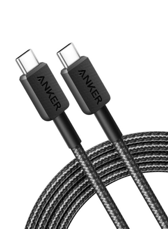 Anker 3-Feet 322 USB-C Braided Cable, USB Type-C to USB Type-C for Smartphones/Tablets, A81F5H11, Black
Anker 3-Feet 322 USB-C Braided Cable, USB Type-C to USB Type-C for Smartphones/Tablets, A81F5H11, Black