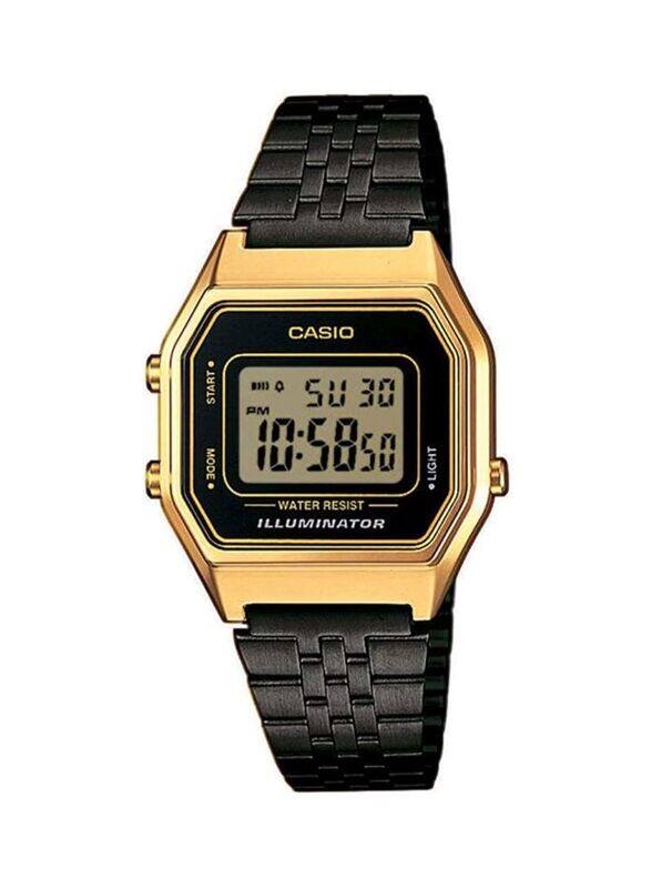 Casio Vintage Series Digital Watch for Women with Stainless Steel Band, Water Resistant, LA680WEGB-1AEF, Black/Beige
Casio Vintage Series Digital Watch for Women with Stainless Steel Band, Water Resistant, LA680WEGB-1AEF, Black/Beige