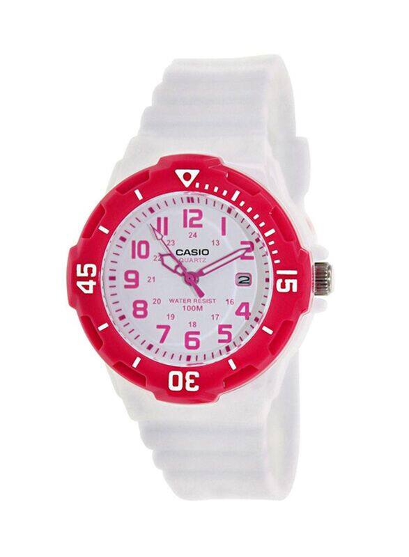 Casio Youth Series Analog Wrist Watch for Women with Resin Band, Water Resistant, LRW200H-4BVDF, White-White/Pink
Casio Youth Series Analog Wrist Watch for Women with Resin Band, Water Resistant, LRW200H-4BVDF, White-White/Pink