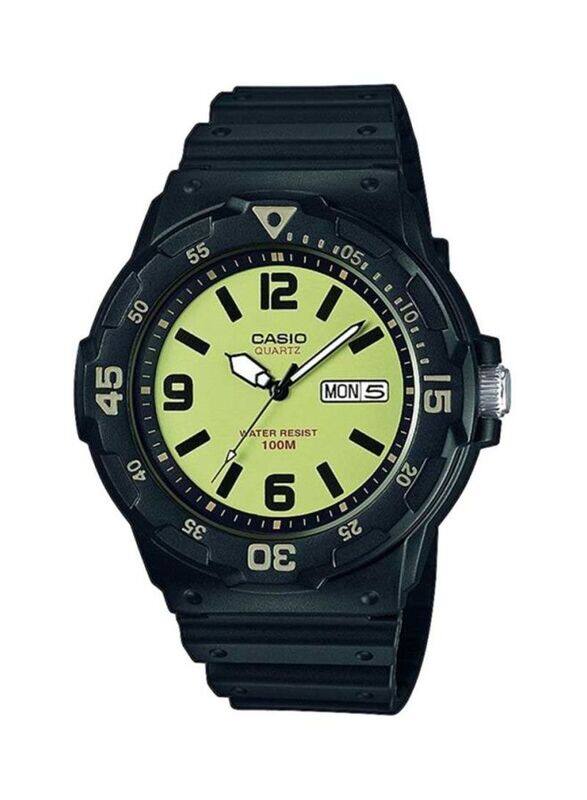 Casio Youth Analog Watch for Men with Resin Band, Water Resistant, MRW-200H-5BVEF, Black/Green
Casio Youth Analog Watch for Men with Resin Band, Water Resistant, MRW-200H-5BVEF, Black/Green