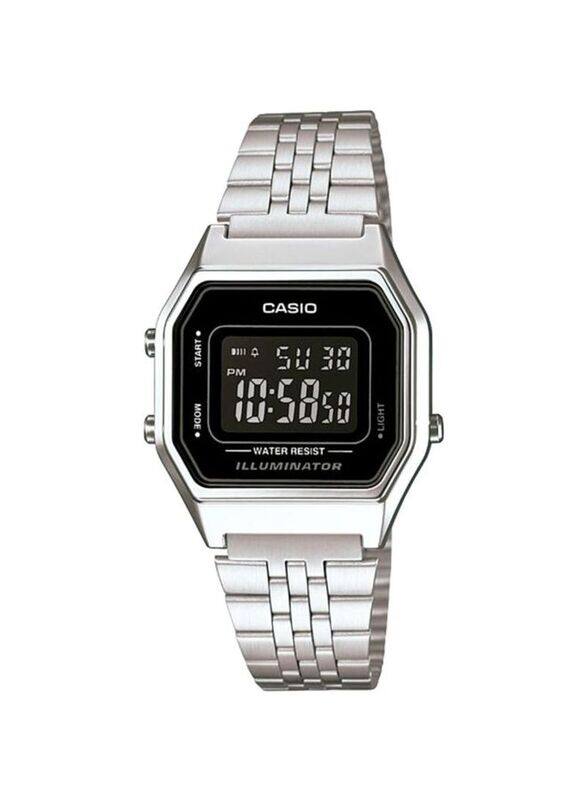 Casio Youth Digital Watch for Men with Stainless Steel Band, Water Resistant, La680Wa-1Bdf, Silver/Black
Casio Youth Digital Watch for Men with Stainless Steel Band, Water Resistant, La680Wa-1Bdf, Silver/Black