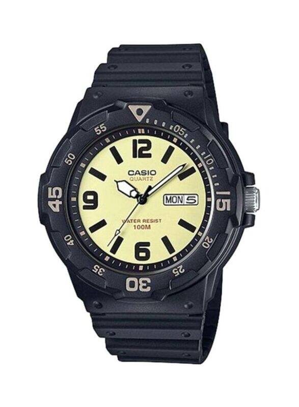 Casio Youth Analog Watch for Men with Resin Band, Water Resistant, MRW-200H-5B, Black/Beige
Casio Youth Analog Watch for Men with Resin Band, Water Resistant, MRW-200H-5B, Black/Beige