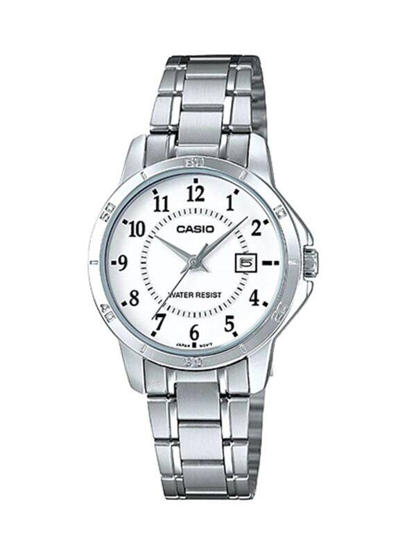 Casio Analog Watch for Women with Stainless Steel Band, Water Resistant, LTP-V004D-7B, Silver-White
Casio Analog Watch for Women with Stainless Steel Band, Water Resistant, LTP-V004D-7B, Silver-White