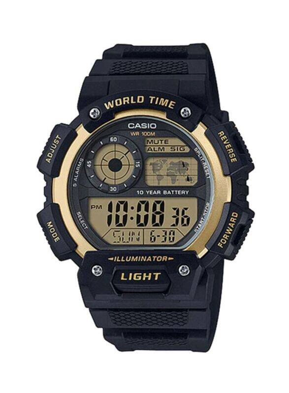 Casio Youth Digital Watch for Men with Resin Band, Water Resistant, AE-1400WH-9AVDF, Black/Multicolour
Casio Youth Digital Watch for Men with Resin Band, Water Resistant, AE-1400WH-9AVDF, Black/Multicolour