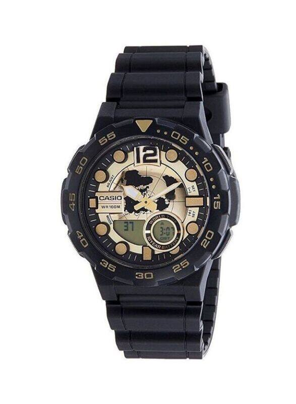 Casio Youth Analog + Digital Watch for Men with Resin Band, AEQ-100BW-9AVEF, Black/Rose Gold
Casio Youth Analog + Digital Watch for Men with Resin Band, AEQ-100BW-9AVEF, Black/Rose Gold