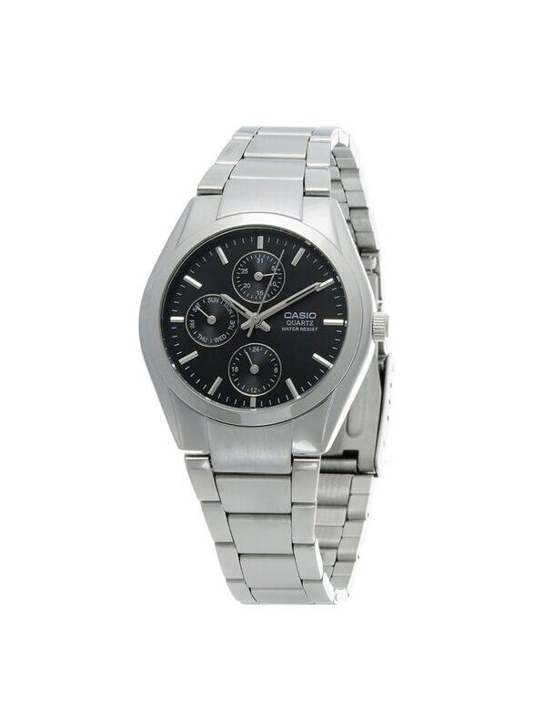 Casio Analog Watch for Men with Stainless Steel Band, Water Resistant & Chronograph, MTP-1191A-1ADF, Silver/Black
Casio Analog Watch for Men with Stainless Steel Band, Water Resistant & Chronograph, MTP-1191A-1ADF, Silver/Black