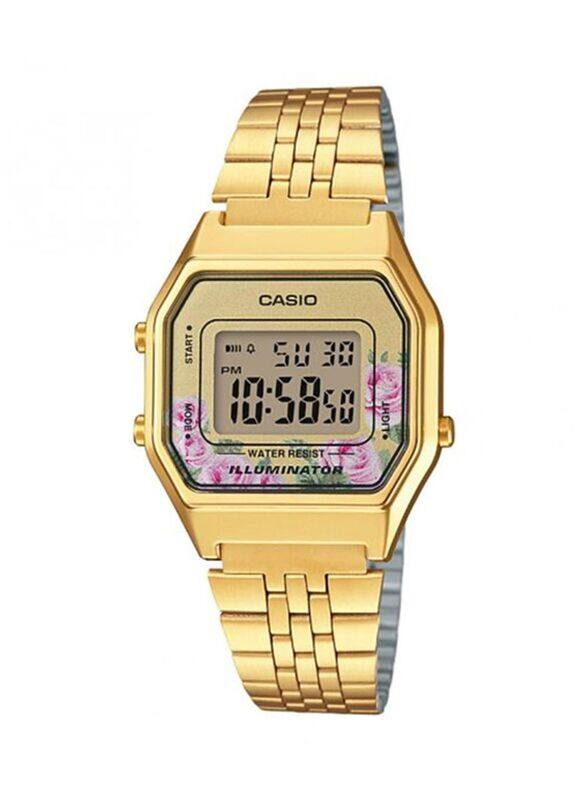 Casio Vintage Digital Watch for Women with Stainless Steel Band, Water Resistant, LA680WGA-4CDF, Gold
Casio Vintage Digital Watch for Women with Stainless Steel Band, Water Resistant, LA680WGA-4CDF, Gold