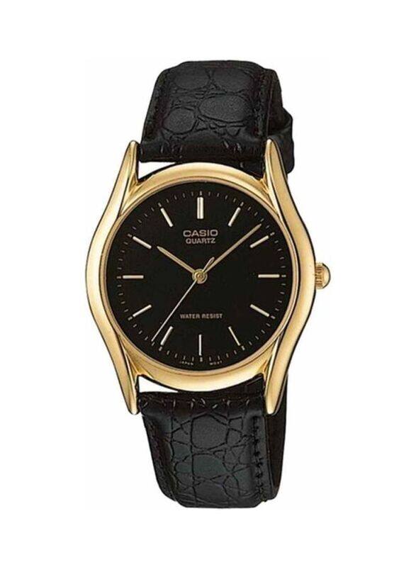 Casio Enticer Analog Watch for Men with Leather Band, Splash Resistant, MTP-1094Q-1A, Black
Casio Enticer Analog Watch for Men with Leather Band, Splash Resistant, MTP-1094Q-1A, Black