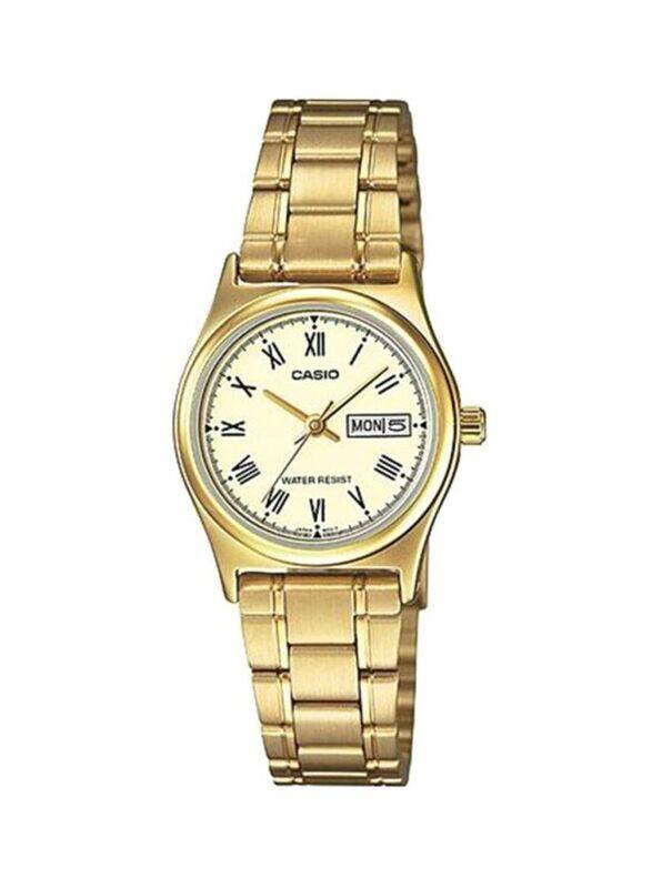 Casio Dress Analog Watch for Women with Stainless Steel Band, Water Resistant, LTP-V006G-9BUDF, Gold-Beige
Casio Dress Analog Watch for Women with Stainless Steel Band, Water Resistant, LTP-V006G-9BUDF, Gold-Beige