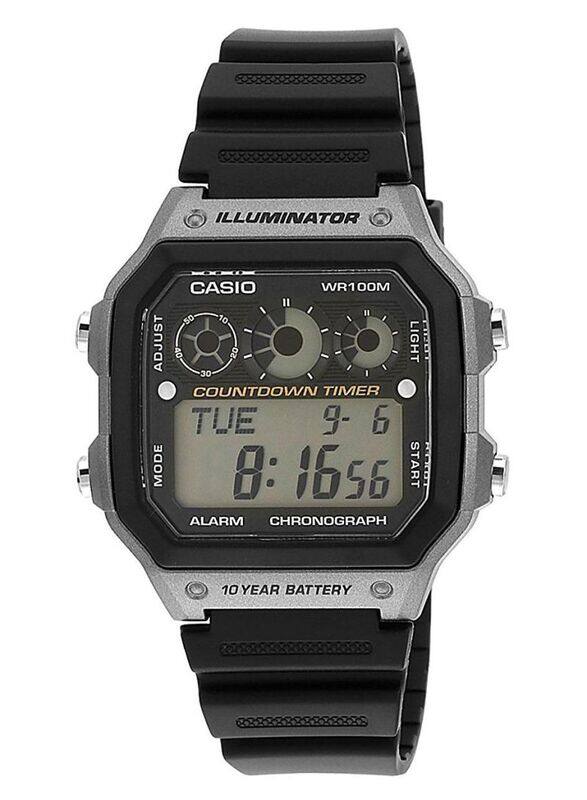 Casio VERSUS FIRE ISLAND Digital Watch for Men with Synthetic Band, Water Resistant, AE-1300WH-8AVDF, Black/Multicolour
Casio VERSUS FIRE ISLAND Digital Watch for Men with Synthetic Band, Water Resistant, AE-1300WH-8AVDF, Black/Multicolour