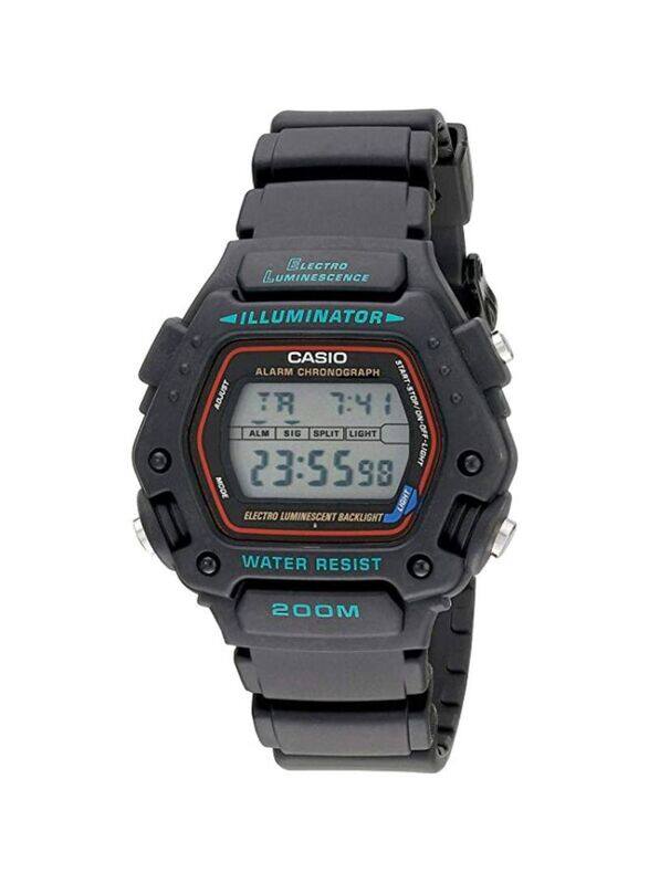 Casio Digital Watch for Men with Silicone Band, Water Resistant, EAW-DW-290-1V, Black/Grey
Casio Digital Watch for Men with Silicone Band, Water Resistant, EAW-DW-290-1V, Black/Grey