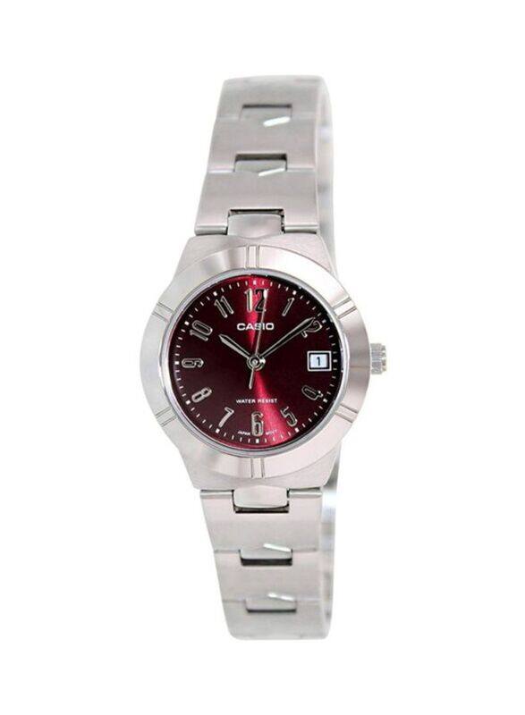 Casio Enticer Analog Watch for Women with Stainless Steel Band, Water Resistant, LTP-1241D-4A2DF, Silver-Maroon
Casio Enticer Analog Watch for Women with Stainless Steel Band, Water Resistant, LTP-1241D-4A2DF, Silver-Maroon