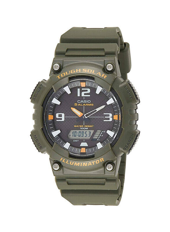 Casio Youth Analog + Digital Watch for Men with Resin Band, Water Resistant, AQ-S810W-3AVDF, Green/Black
Casio Youth Analog + Digital Watch for Men with Resin Band, Water Resistant, AQ-S810W-3AVDF, Green/Black
