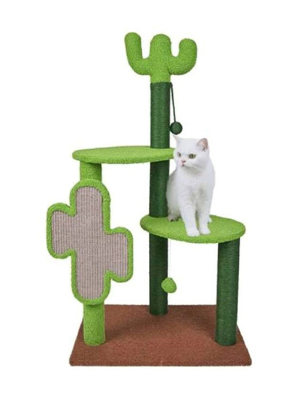 Generic Cactus Cat Tree for Cats Tower with Sisal Covered Scratching Post, Multicolour
Generic Cactus Cat Tree for Cats Tower with Sisal Covered Scratching Post, Multicolour