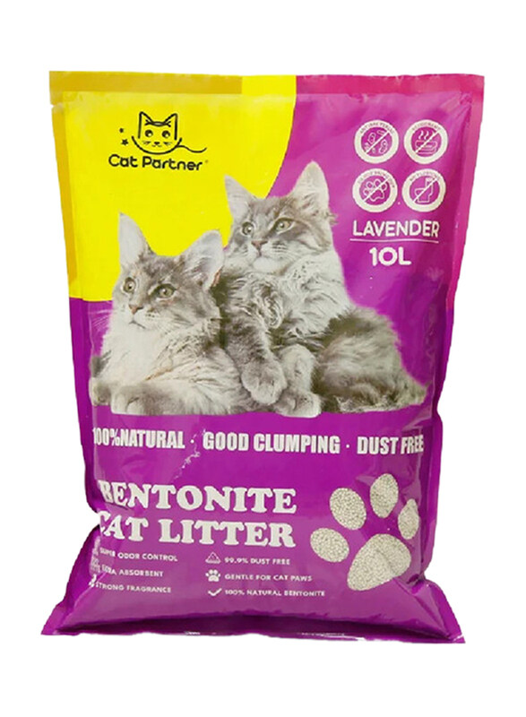 Cat Partner Lavender Bentonite Dust Free Clumping Cat Litter, 10 Liter, Multicolour
Cat Partner Lavender Bentonite Dust Free Clumping Cat Litter, 10 Liter, Multicolour