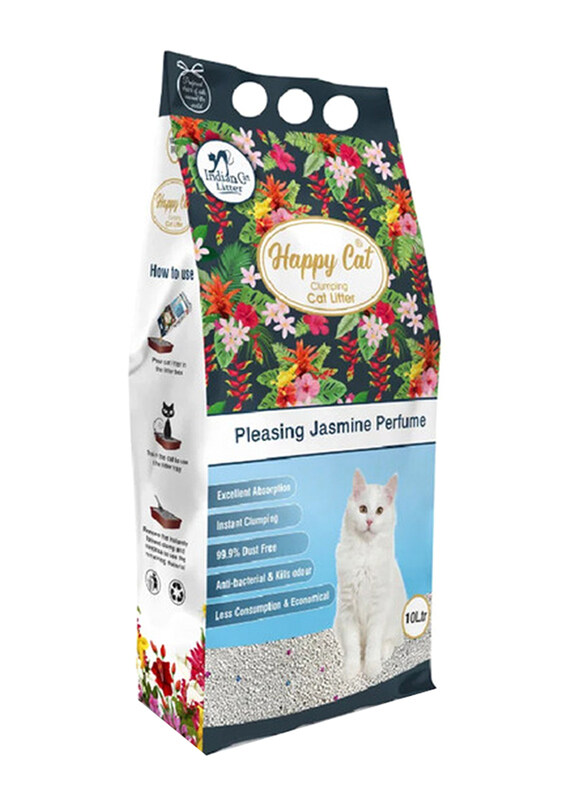 Happy Cat Pleasing Jasmine Perfume Scent Bentonite Dust Free Clumping Cat Litter, 10 Liter, Multicolour
Happy Cat Pleasing Jasmine Perfume Scent Bentonite Dust Free Clumping Cat Litter, 10 Liter, Multicolour