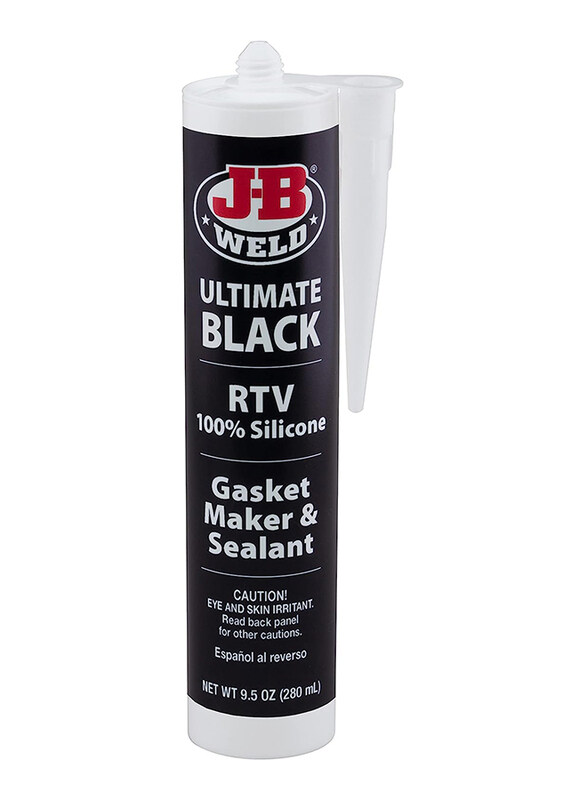 J-B Weld 9.5 oz Ultimate Black RTV Silicone Gasket Maker and Sealant, 32929, Black
J-B Weld 9.5 oz Ultimate Black RTV Silicone Gasket Maker and Sealant, 32929, Black