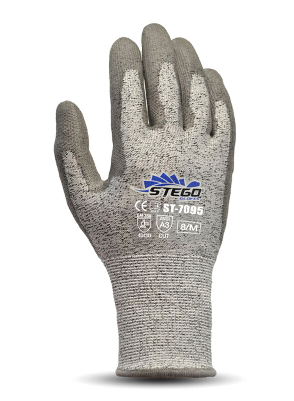 Stego 12-Piece Lightweight Breathable Cut 3 Protection Safety Gloves, St-7095, Light Grey, Large
Stego 12-Piece Lightweight Breathable Cut 3 Protection Safety Gloves, St-7095, Light Grey, Large