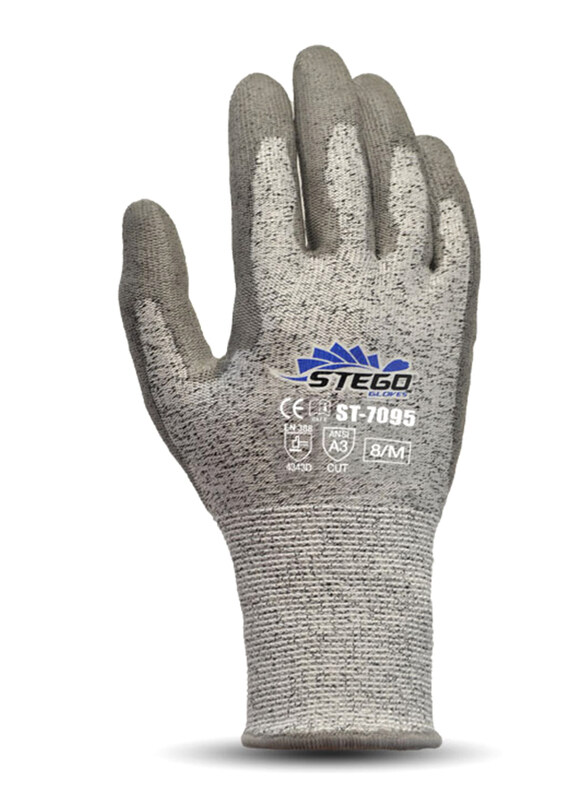 Stego 24-Piece Lightweight Breathable Cut 3 Protection Safety Gloves, St-7095, Light Grey, Large
Stego 24-Piece Lightweight Breathable Cut 3 Protection Safety Gloves, St-7095, Light Grey, Large