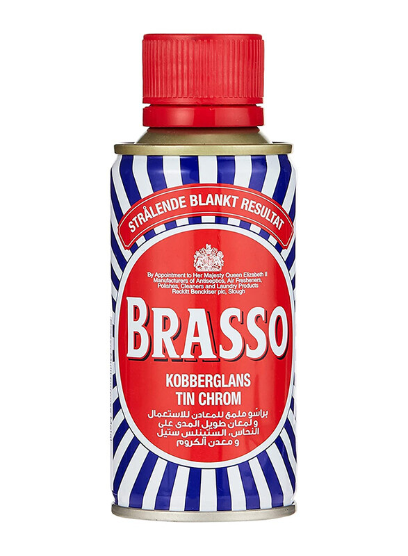 Brasso 150ml Multi-Purpose Metal Polish/Cleaner Liquid for Brass, Copper & Stainless Steel, Multicolour
Brasso 150ml Multi-Purpose Metal Polish/Cleaner Liquid for Brass, Copper & Stainless Steel, Multicolour