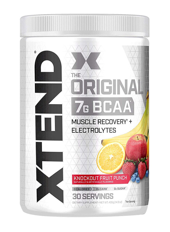 Xtend The Original Scivation 7G BCAA Muscle Recovery + Electrolytes, 405g, Fruit Punch
Xtend The Original Scivation 7G BCAA Muscle Recovery + Electrolytes, 405g, Fruit Punch
