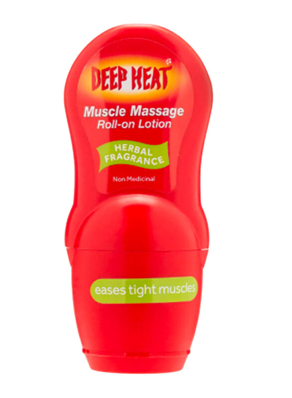 Deep Heat Muscle Massage Roll On Lotion for Tight Muscles, 50ml
Deep Heat Muscle Massage Roll On Lotion for Tight Muscles, 50ml