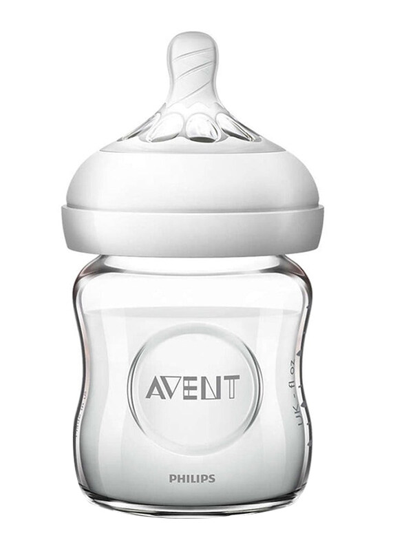 Avent Natural 2.0 Baby Feeding Glass Bottle, 0-12 Months, 120ml, Scf051/17, Clear
Avent Natural 2.0 Baby Feeding Glass Bottle, 0-12 Months, 120ml, Scf051/17, Clear