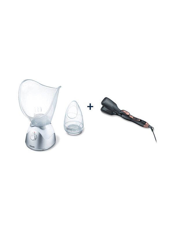Beurer FS50 Style Pro Facial Sauna + Beurer Style Pro HT60 Set, White/Silver
Beurer FS50 Style Pro Facial Sauna + Beurer Style Pro HT60 Set, White/Silver