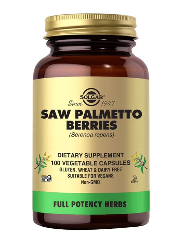 Solgar Full Potency Saw Palmetto Vegetable Dietary Supplement, 100 Capsules
Solgar Full Potency Saw Palmetto Vegetable Dietary Supplement, 100 Capsules