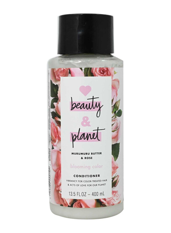 Love Beauty Planet Muru Muru Butter & Rose Conditioner for Coloured Hair, 399ml
Love Beauty Planet Muru Muru Butter & Rose Conditioner for Coloured Hair, 399ml
