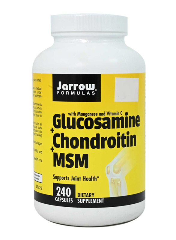 Jarrow Formulas Glucosamine + Chondroitin + MSM Dietary Supplement, 240 Capsules
Jarrow Formulas Glucosamine + Chondroitin + MSM Dietary Supplement, 240 Capsules